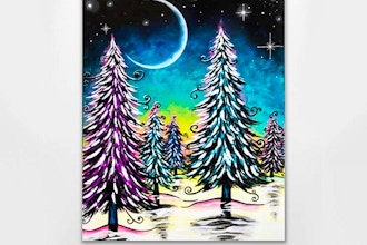 Paint Nite: Snowy Moonlight